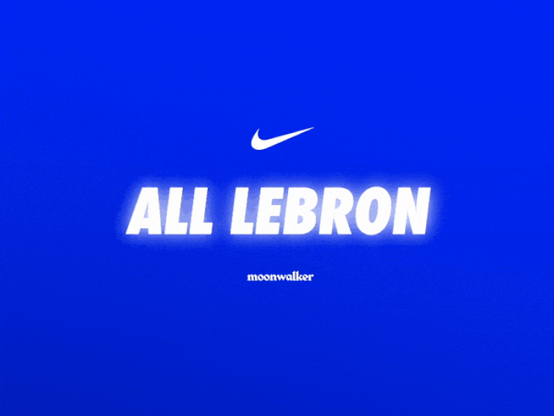 ALL LEBRON - NIKE MOONWALKER 🌙 2d 3d aftereffects basketball gif glow loop moonwalker motion neon nike