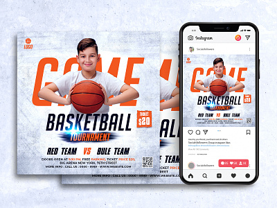 Basketball Flyer template graphic