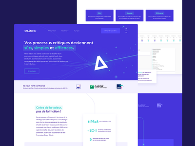 Stratumn Homepage blockchain design france home homepage homepagedesign stratumn ui uidesign website