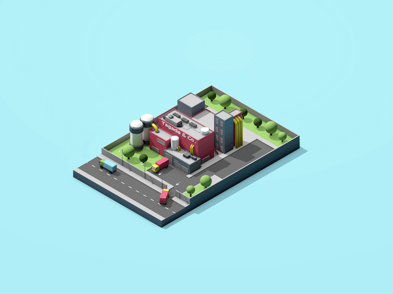 Factory Low Poly
