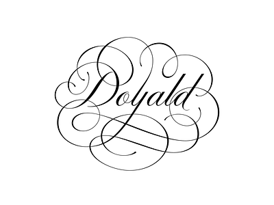 Doyald Young Memorial branding doyald young flourishes hand illustrated identity logo script typography vector