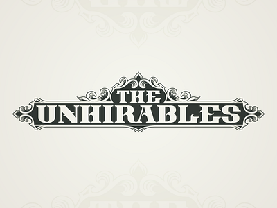 The Unhirables Logo branding currency design hand illustrated identity logo money typography unhirables