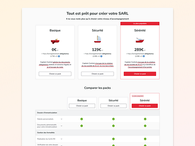 Pricing Page V2 - Captain Contrat ⚖️