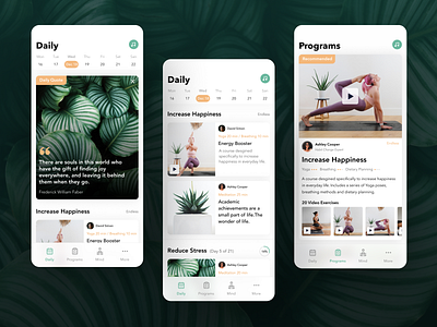 Health app for iOS breath figma fitness health ios meditation mobile app prototype ui uigiants ux yoga app