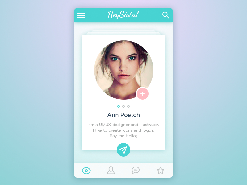 iOS app for women by Stepan Dihich on Dribbble