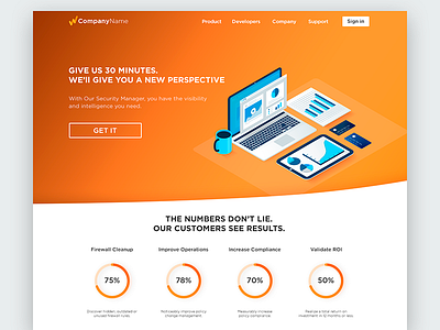 Illustration for hero image analytics chart hero image home page illustration landing page web