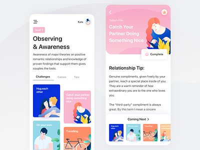 iOS app for couples couple icons illustration ios ios app mobile mobile app relationships ui ux
