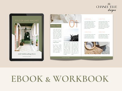 Editable Workbook and Ebook Canva Template
