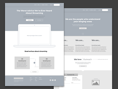 Microsite Wires design microsite research website wip wireframe