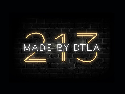 213 branding brick bright downtown dtla identity lights logo los angeles neon night nightlife