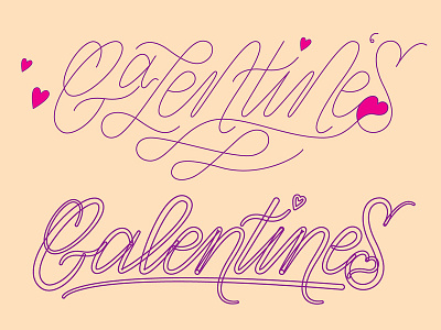 Galentine's galentines gals handwritten heart letterform lettering love melodiepisciotti script type typography valentines