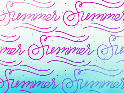 Summer Time! handwritten letterform lettering melodiepisciotti script summer sun type typography vacation