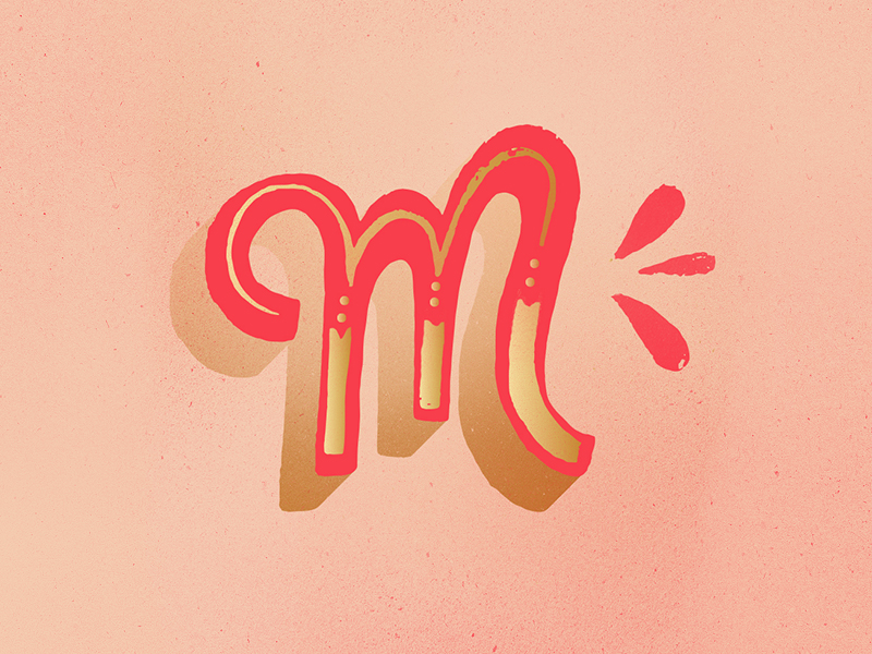 M by Melodie Eve Pisciotti on Dribbble