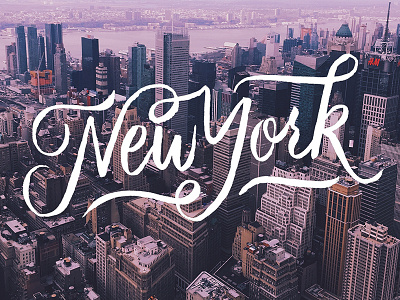 New York handwritten letter letterform lettering new york script type typography