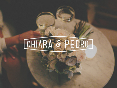 Chirara & Pedro flowers logo love photography type typography wedding