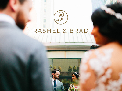 Rashel & Brad flowers logo love photography type typography wedding