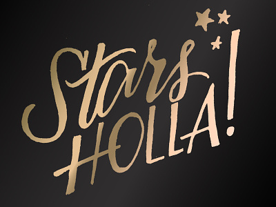 Stars Holla! expressive gilmore girls gilmore guys hand lettering lettering logo script stars type typography
