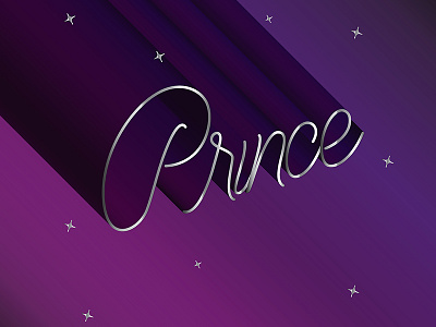 Rest in Power expressive hand lettering lettering logo prince purple rain script type typography