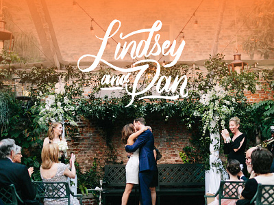Lindsey & Dan calligraphy expressive hand lettering lettering logo love new orleans script type typography wedding