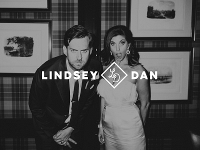 Lindsey & Dan calligraphy expressive hand lettering lettering logo love monogram new orleans script type typography wedding