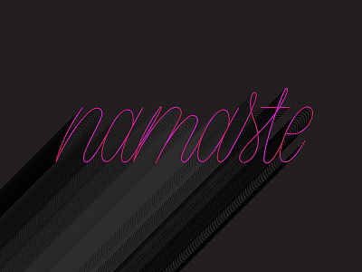 Namaste hand lettering handwriting handwritten lettering namaste script typography yoga