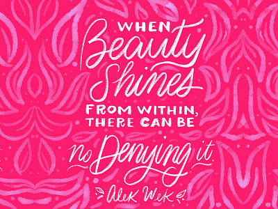 Alek Wek alek wek beauty calligraphy handlettering handwritting lettering model script shine type typography