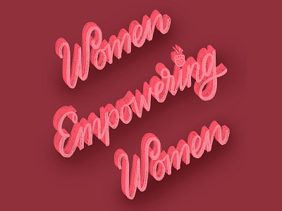 Women Power calligraphy empowering handlettering handwritting lettering script type typography women women power