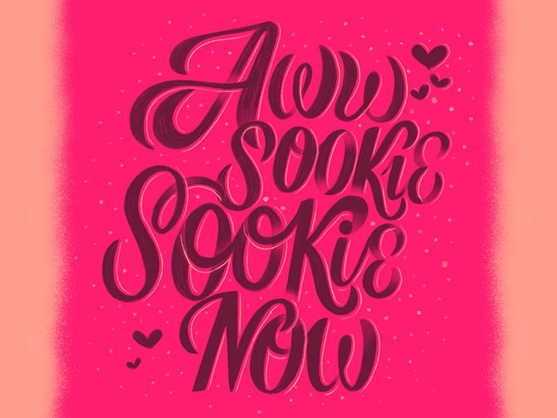 Awww ;-) hearts love sookie cursive lettering handlettering typography script handwritting type calligraphy goodtype