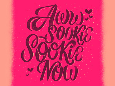 Awww ;-) calligraphy cursive goodtype handlettering handwritting hearts lettering love script sookie type typography