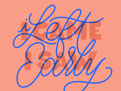 Peace out! cursive handlettering handwritting lettering ligature peace script type typography