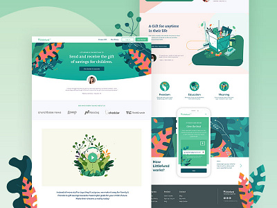 Littlefund Landing Page landing page littlefund website design