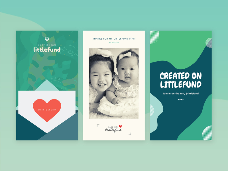 Instagram Story Designs: Littlefund instagram stories littlefund social social media design