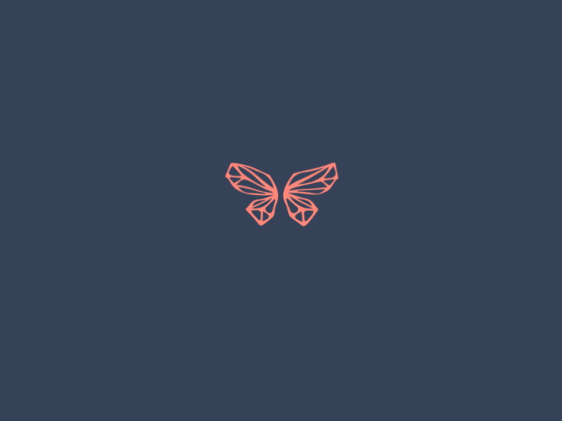 Logo Animation - Maya 2d animated animation butterfly design health logo logoanimated mograph motion