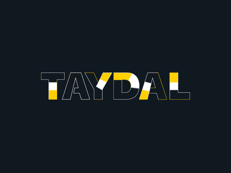 Taydal - Logo Animation 2d animated animation design logo mograph motion surfacing taydal