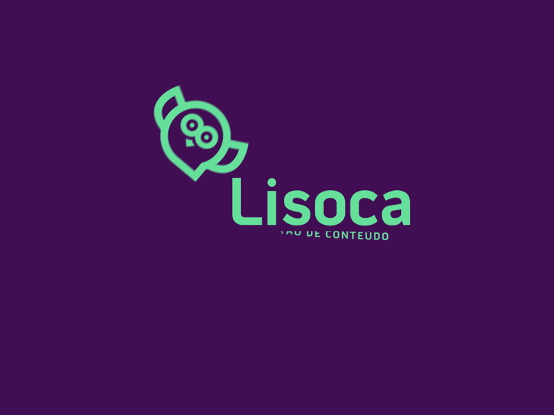 Lisoca - Logo Animation 2d animated animation content logo logoanimated motion multimedia owl social media