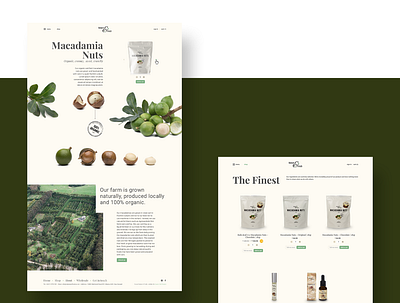 Nature & Fresh branding illustration logo user interface ux web design