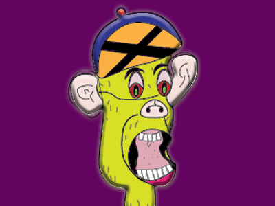 NFT monkey animation graphic design