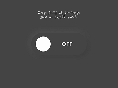 Daily UI Challenge Day 15: ON/OFF switch dailyui dailyui015 dailyuichallenge dailyuichallenge015 onoffswitch ui uidesign userinterface