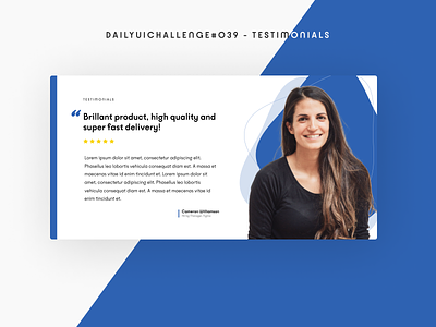 Daily UI Challenge #039 - Testimonials