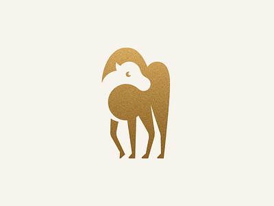 Camel animal branding camel desert emblem icon identity logo mark negative space