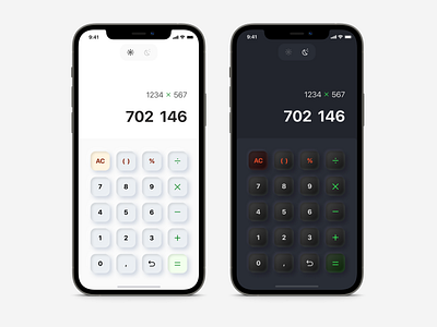 DailyUI 004 — Calculator