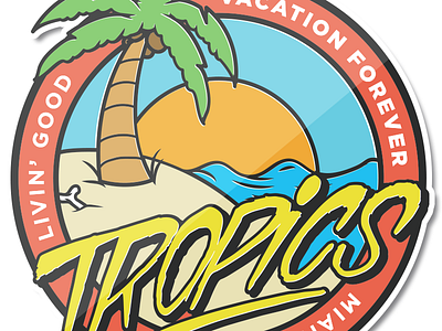 Tropics stickers