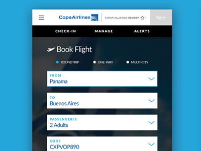 Copa Airlines Redesign