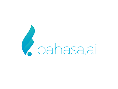 bahasa.ai logo b b logo blue clean logo logo logo design modern logo simple logo