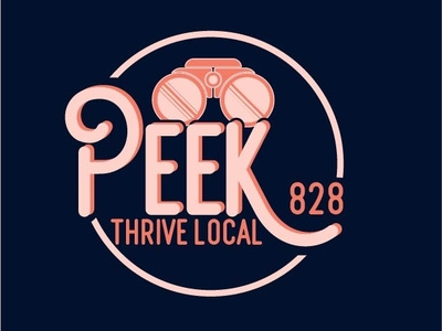 Peek 828 art asheville brand creative design graphic identity branding illustration interview local logo logodesign podcast typography website
