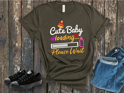 Pregnancy T-shirt design for women