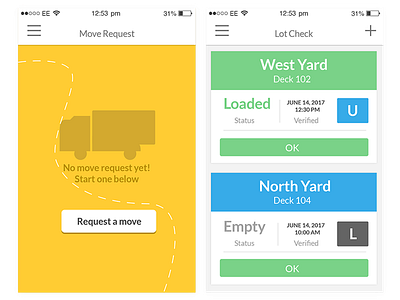 Mobile UI Design Yardview