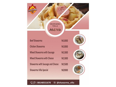 Shawarma_Villa's Menu