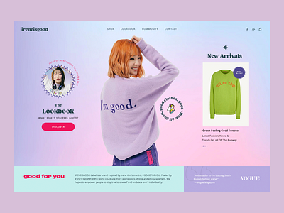 Ireneisgood Website branding design graphic design ui ux