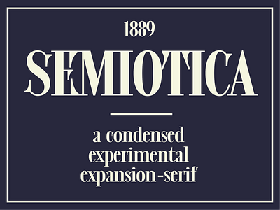 SEMIOTICA font